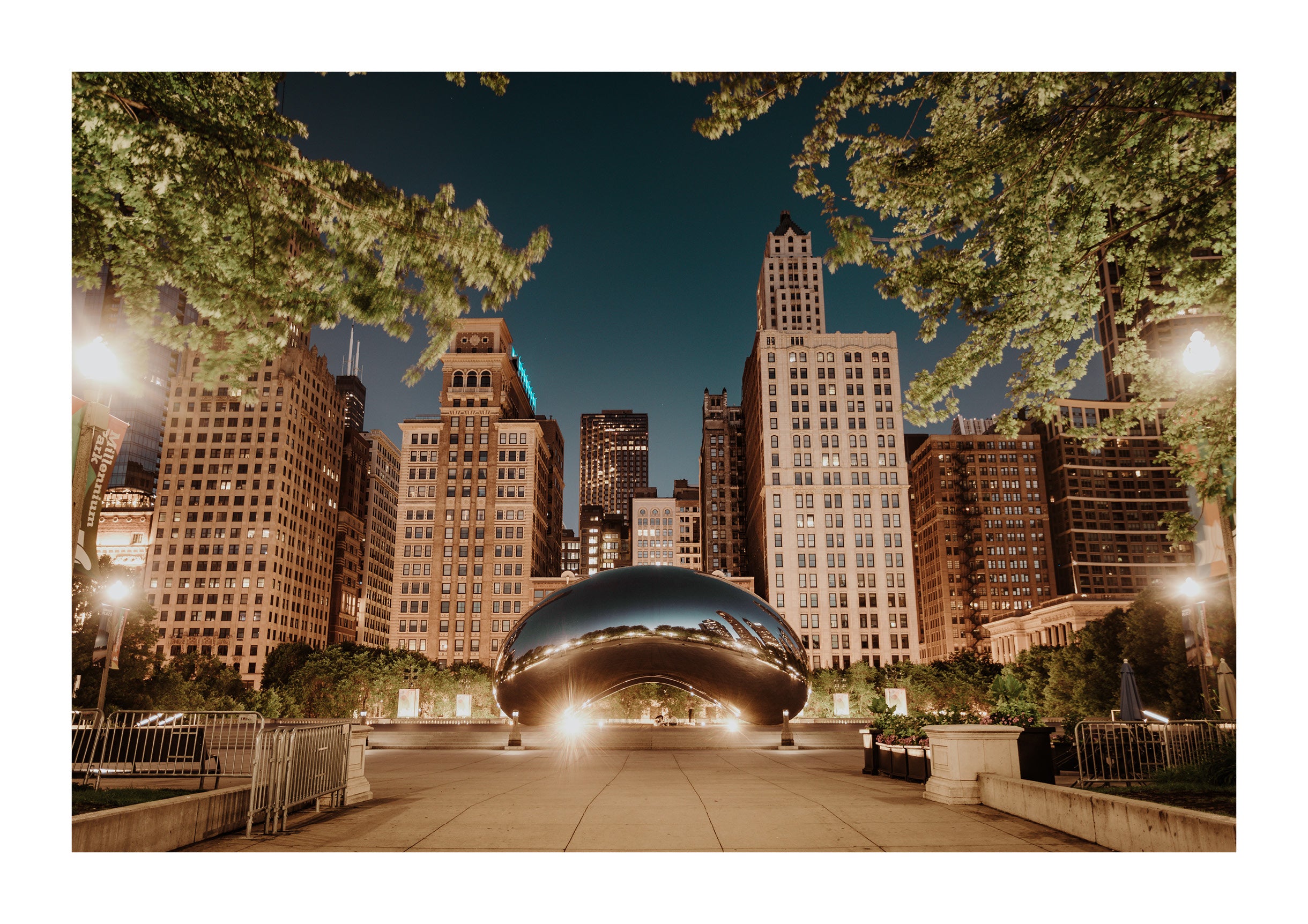 Nighttime at The Bean