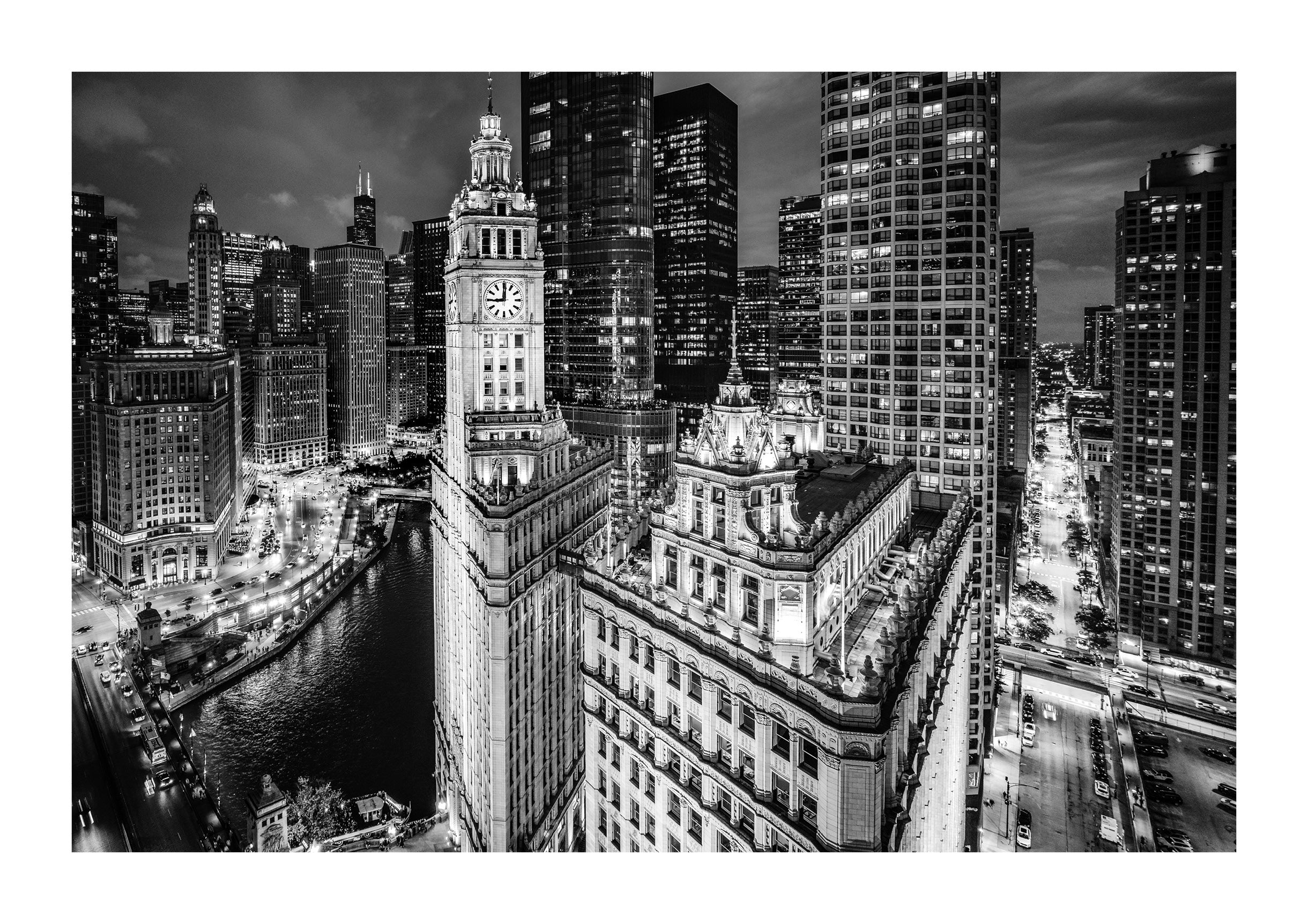 Wrigley Building Illuminated