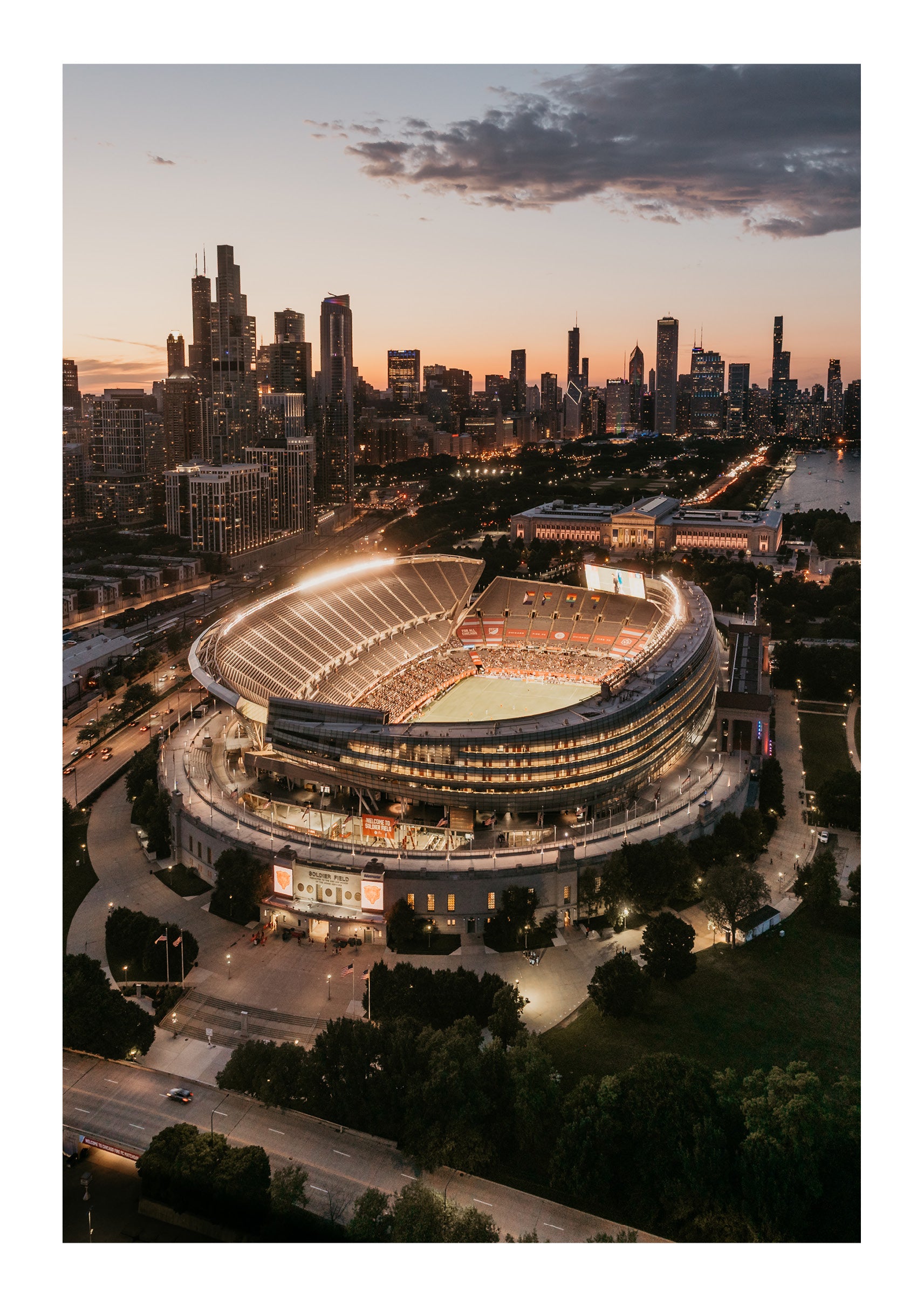 Twilight at Soldier Field