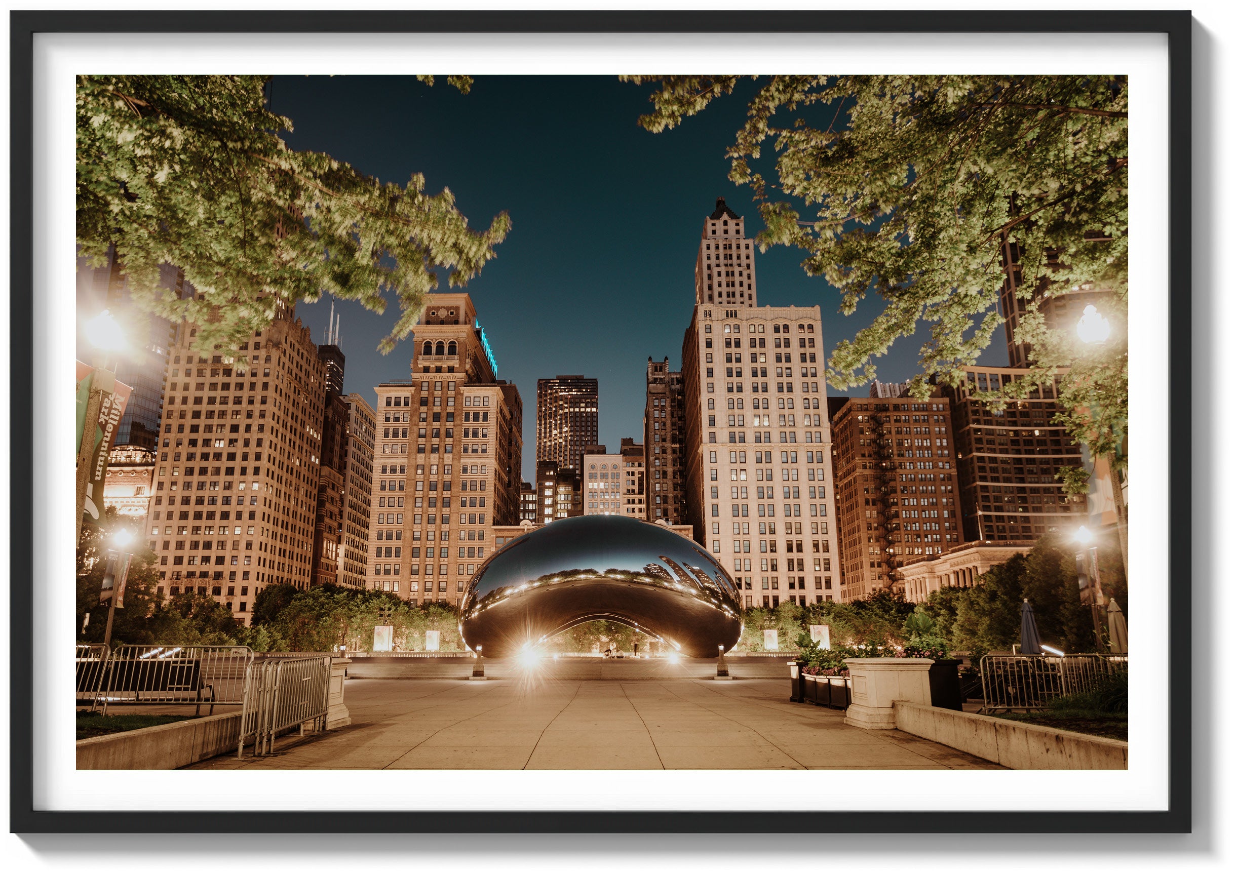 Nighttime at The Bean