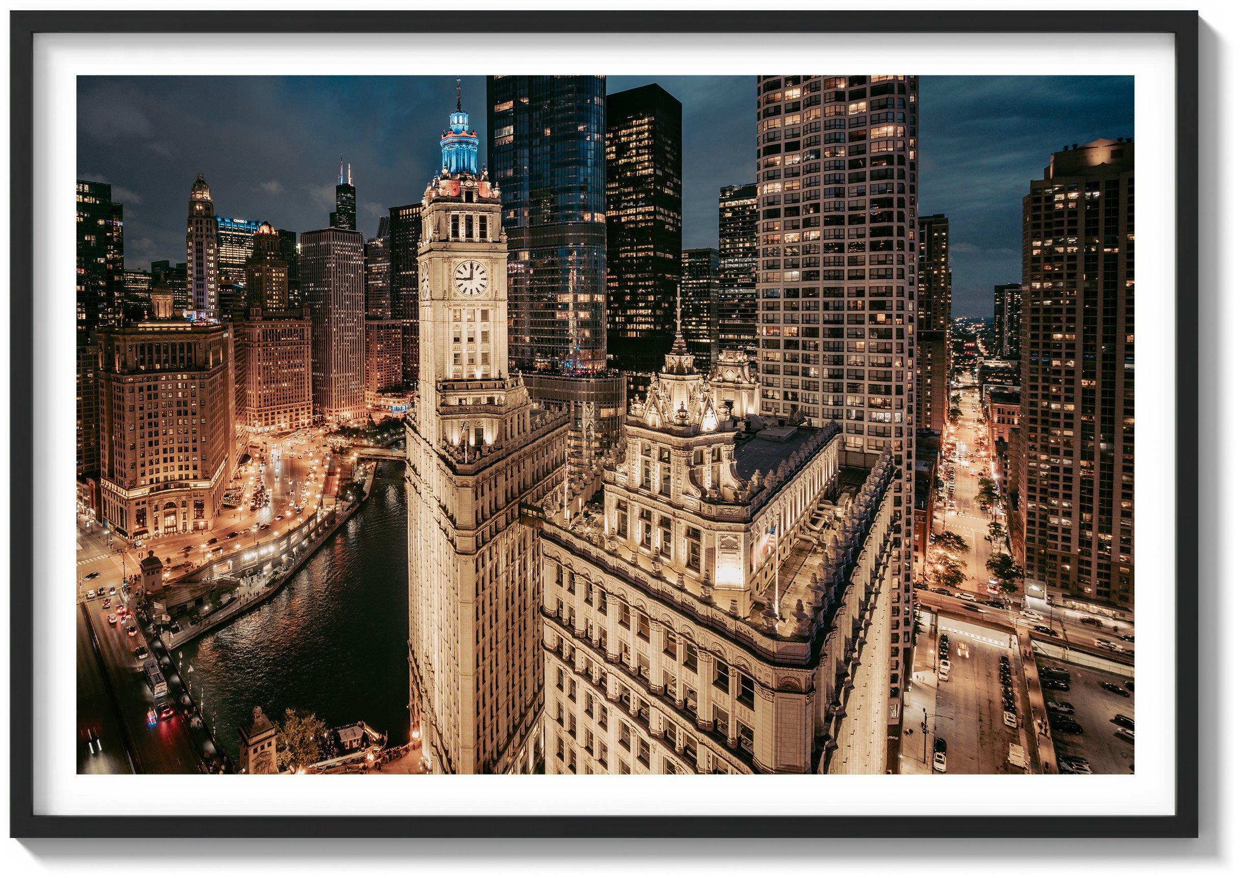Wrigley Building Illuminated