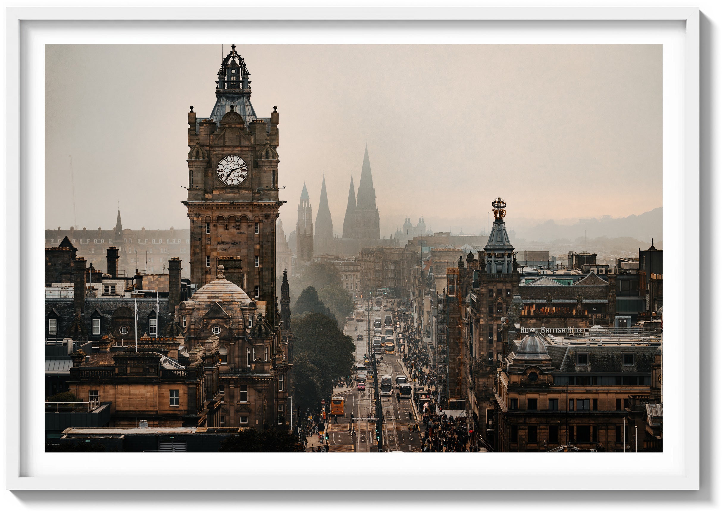 Sunset on Princes Street