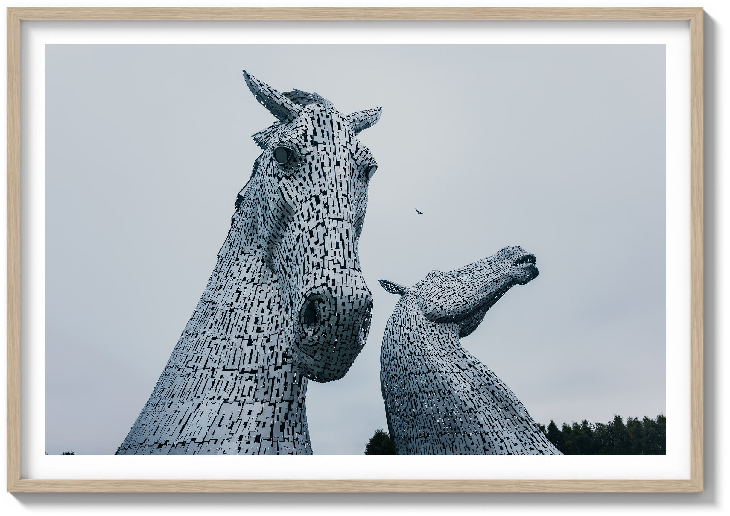 Grey Skies Over the Kelpies