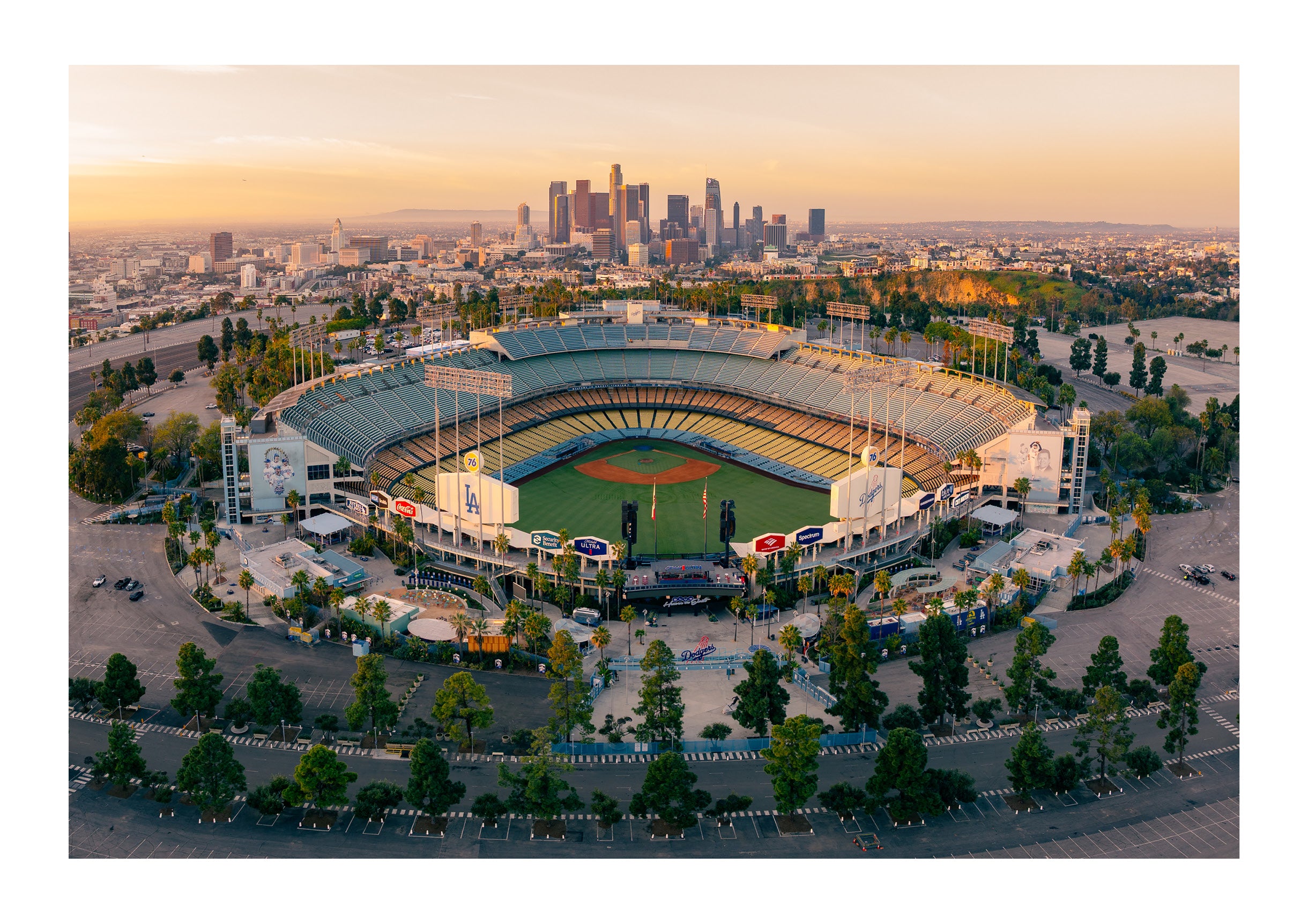 Sunrise at Dodger Stadium