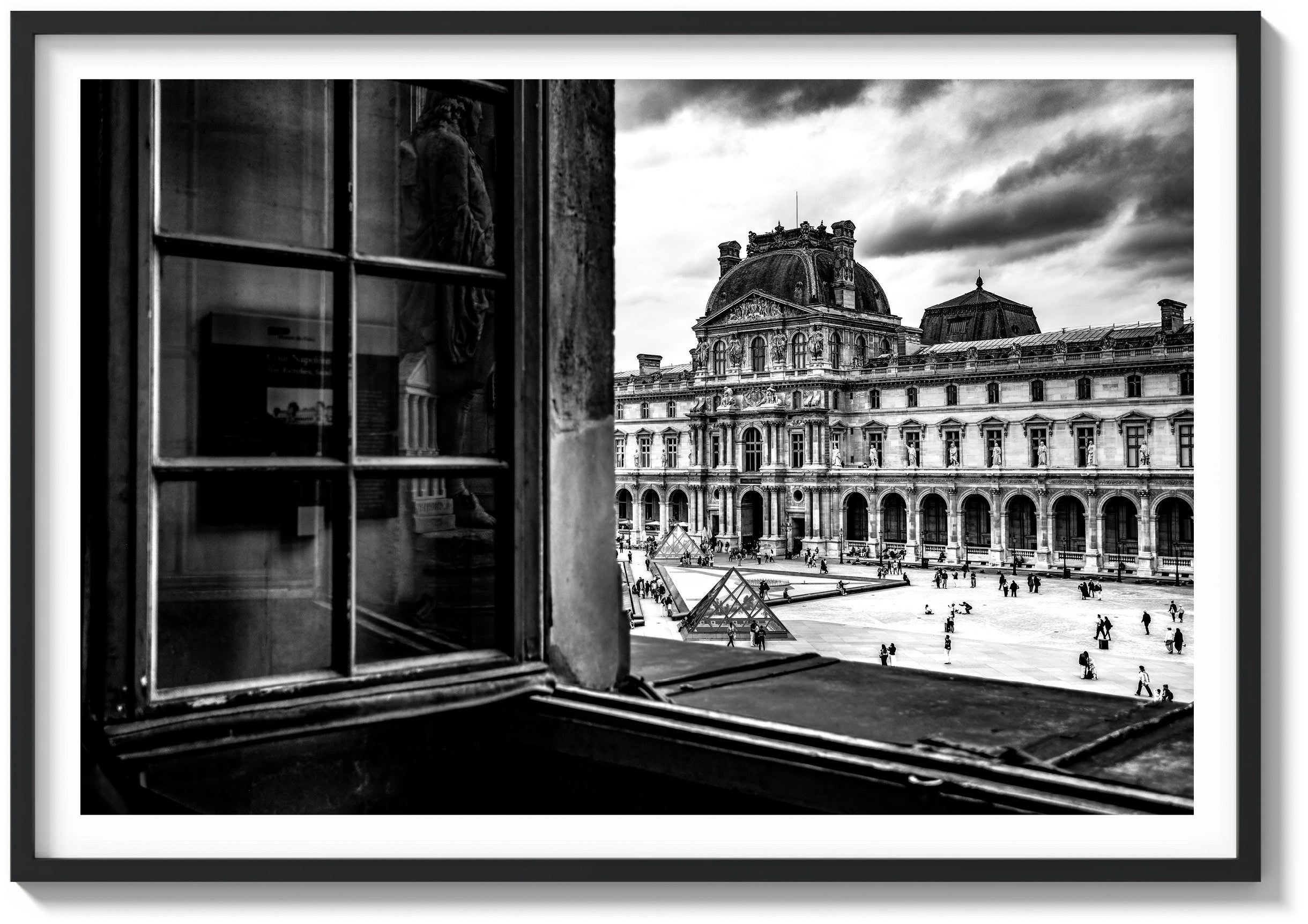 Across the Louvre Courtyard