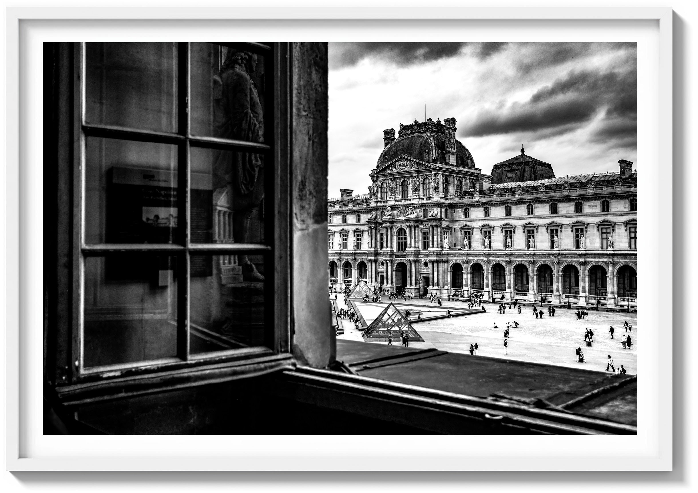 Across the Louvre Courtyard