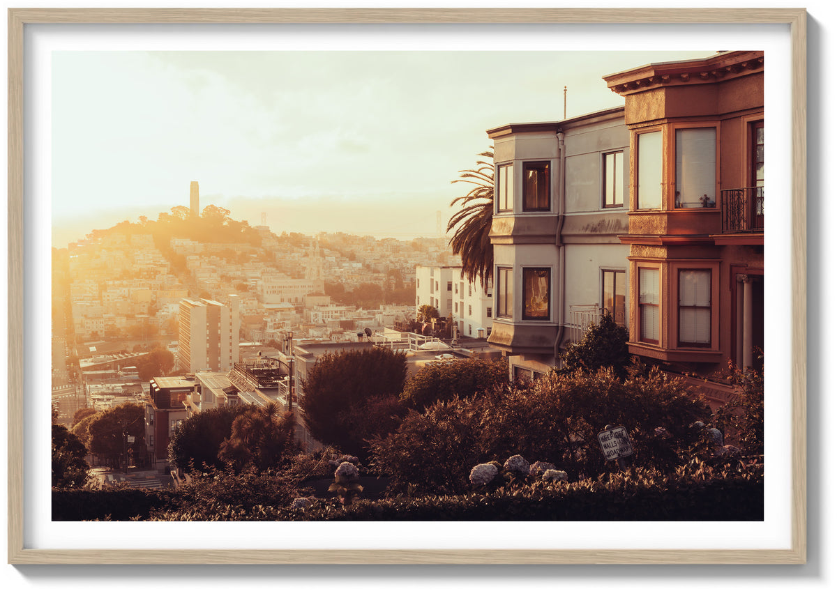 Morning Glow On Lombard St