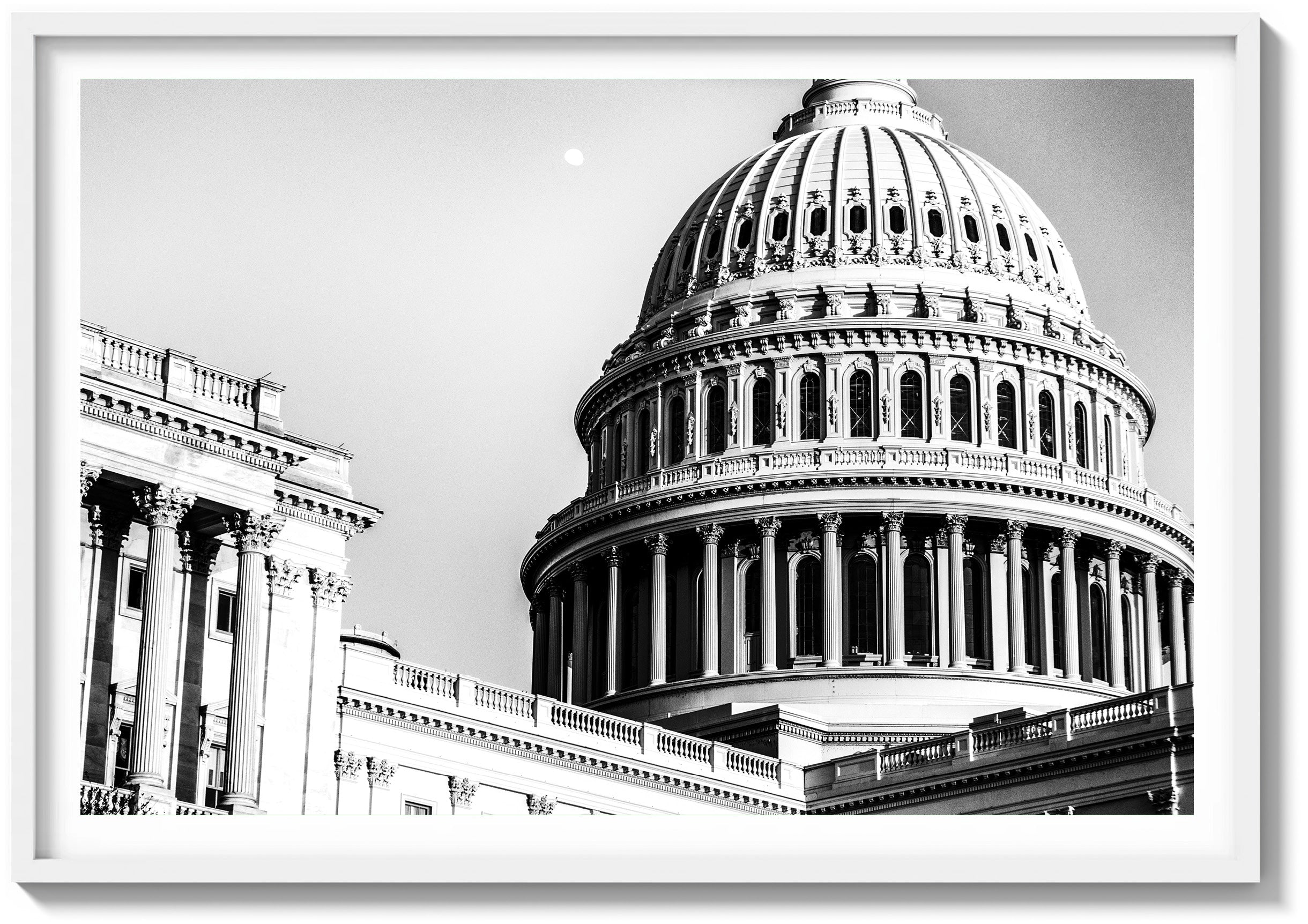 Moonrise over the Capitol
