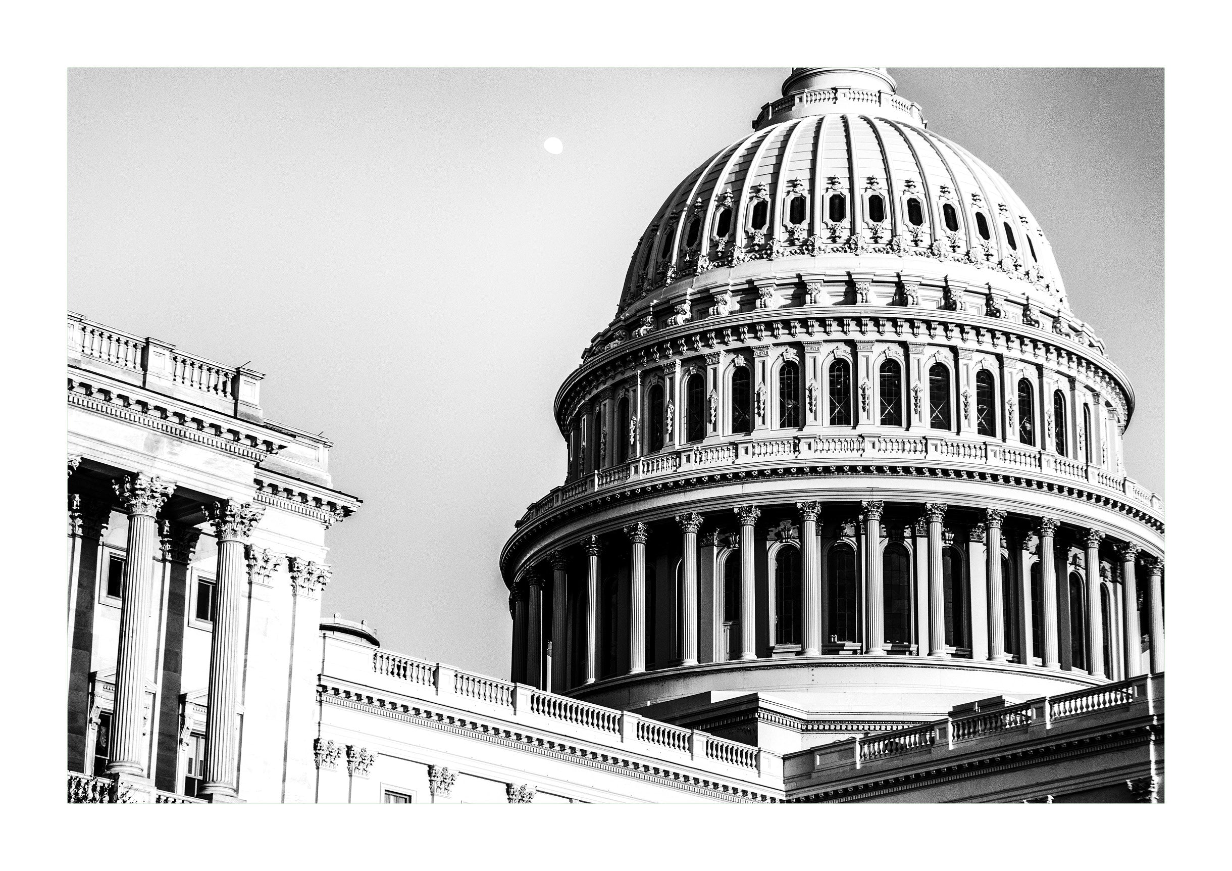 Moonrise over the Capitol