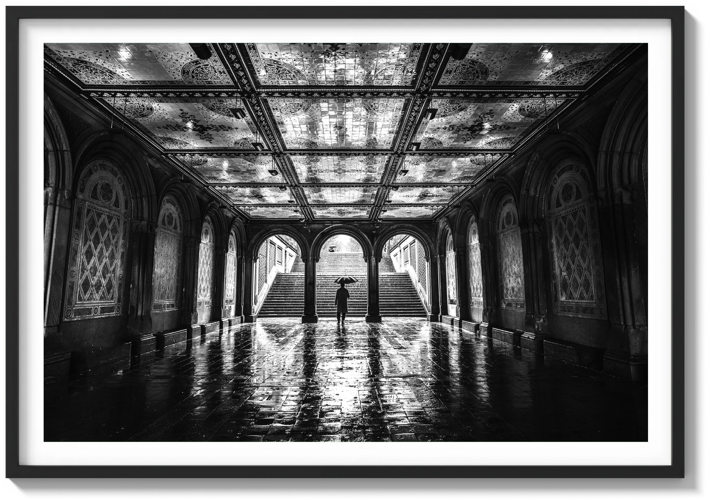 Rain Over Bethesda Terrace