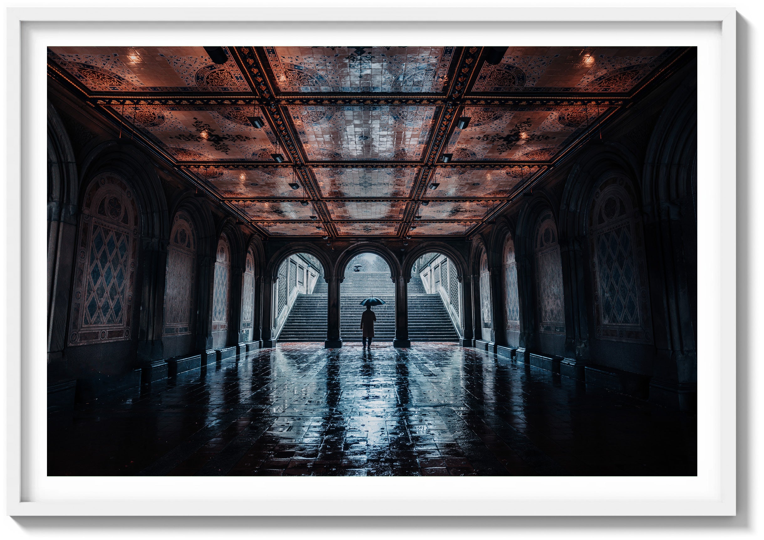 Rain Over Bethesda Terrace