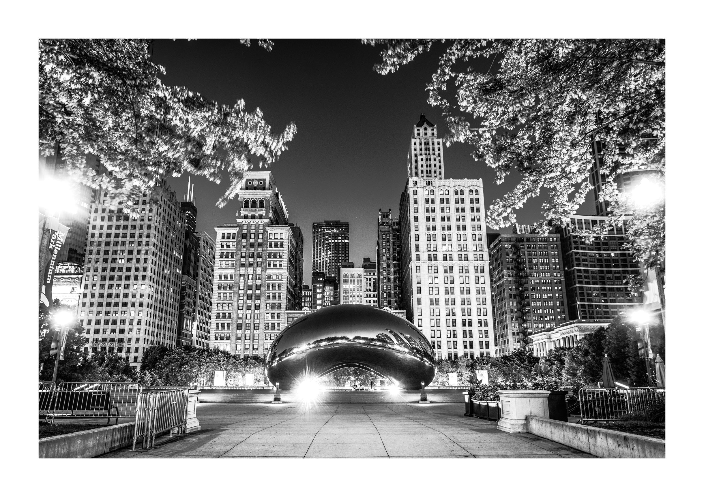 Nighttime at The Bean