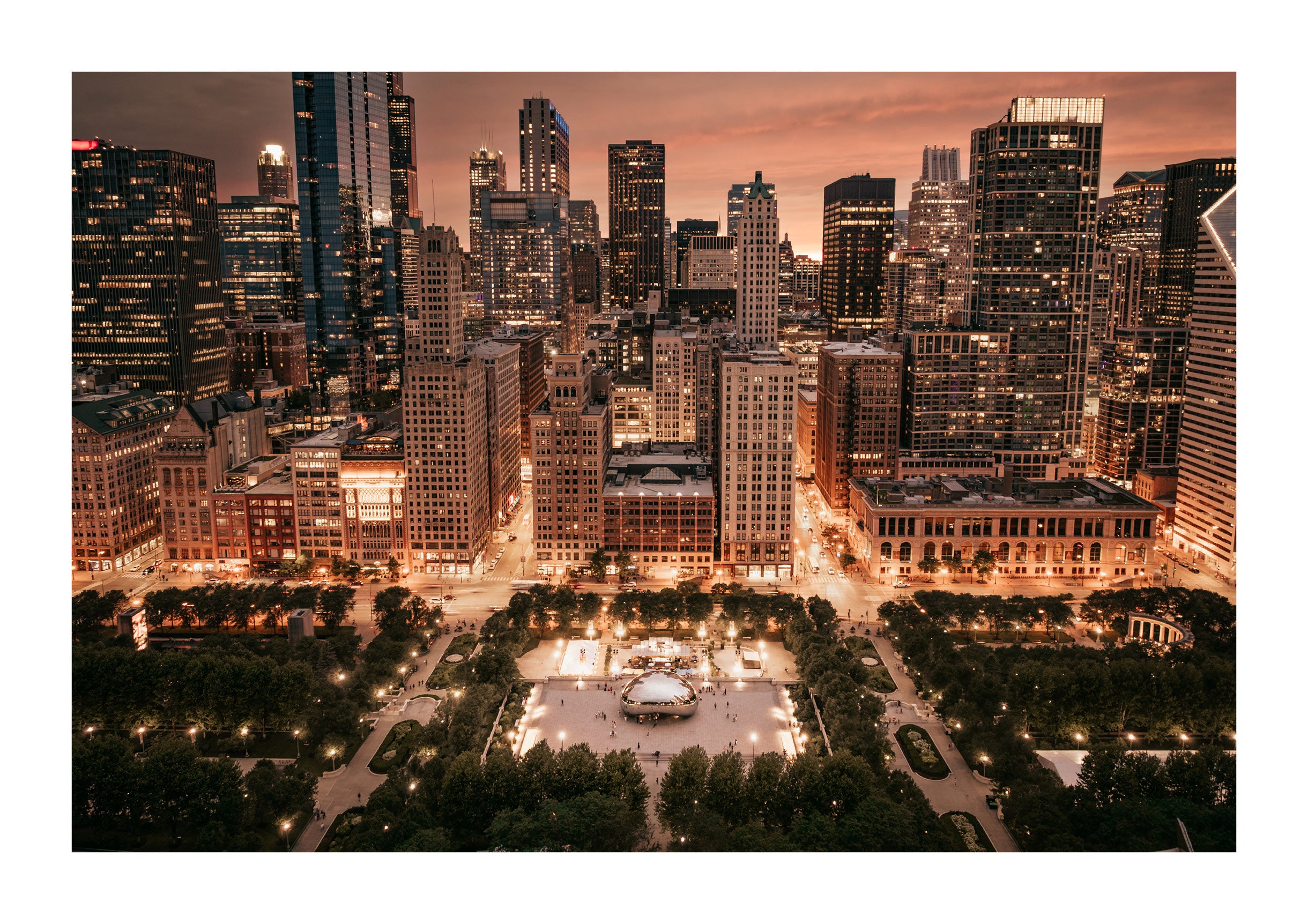 Twilight at Millennium Park
