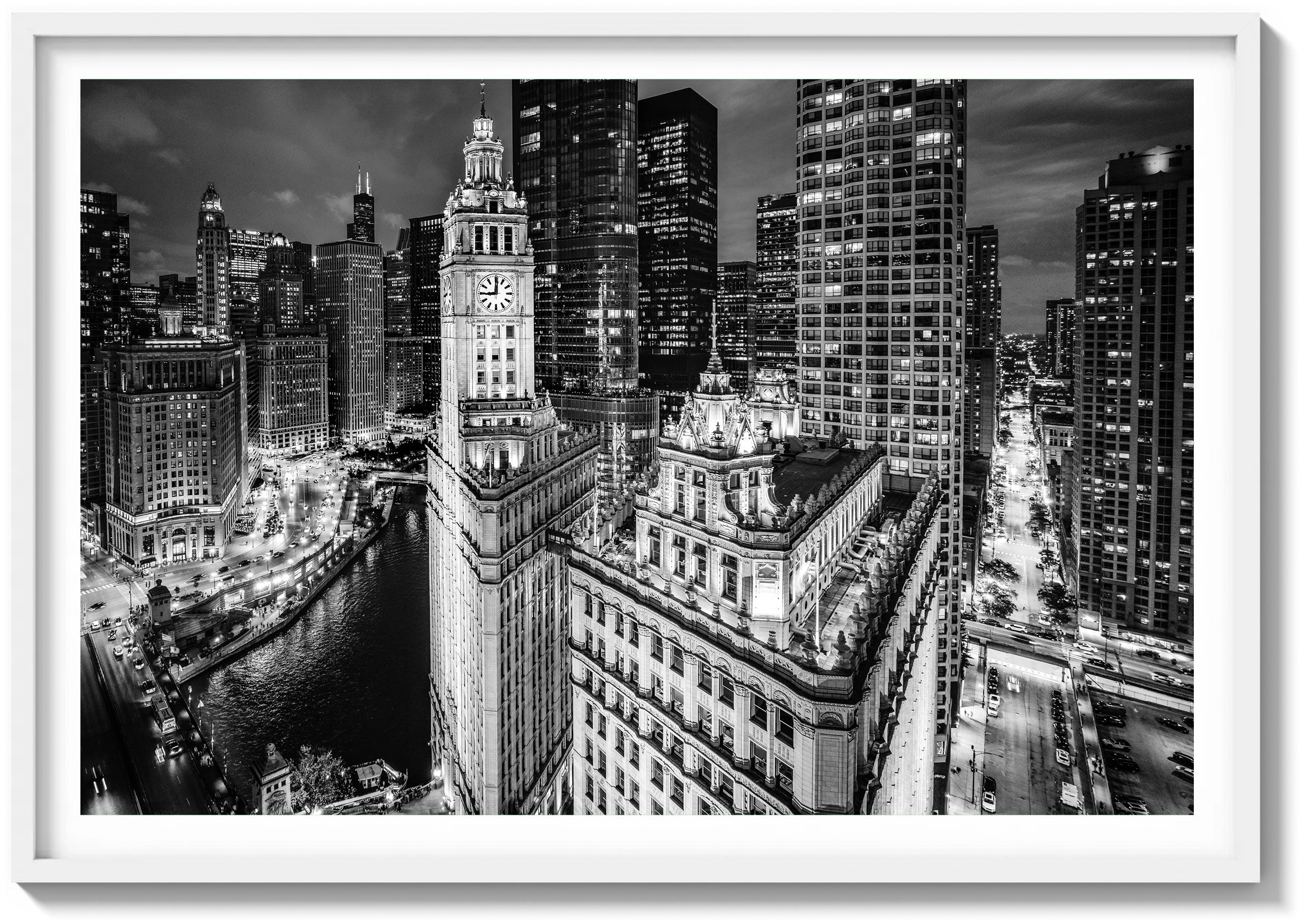 Wrigley Building Illuminated