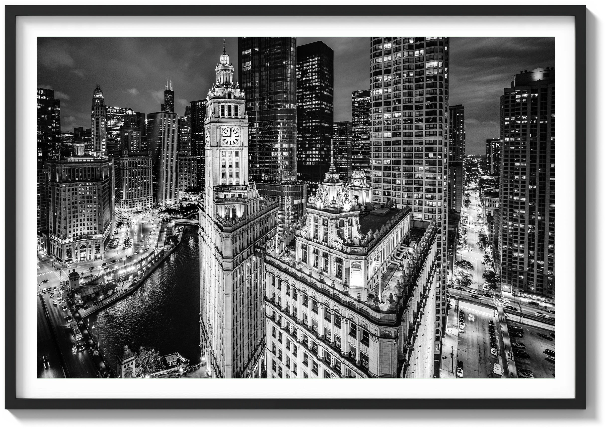 Wrigley Building Illuminated