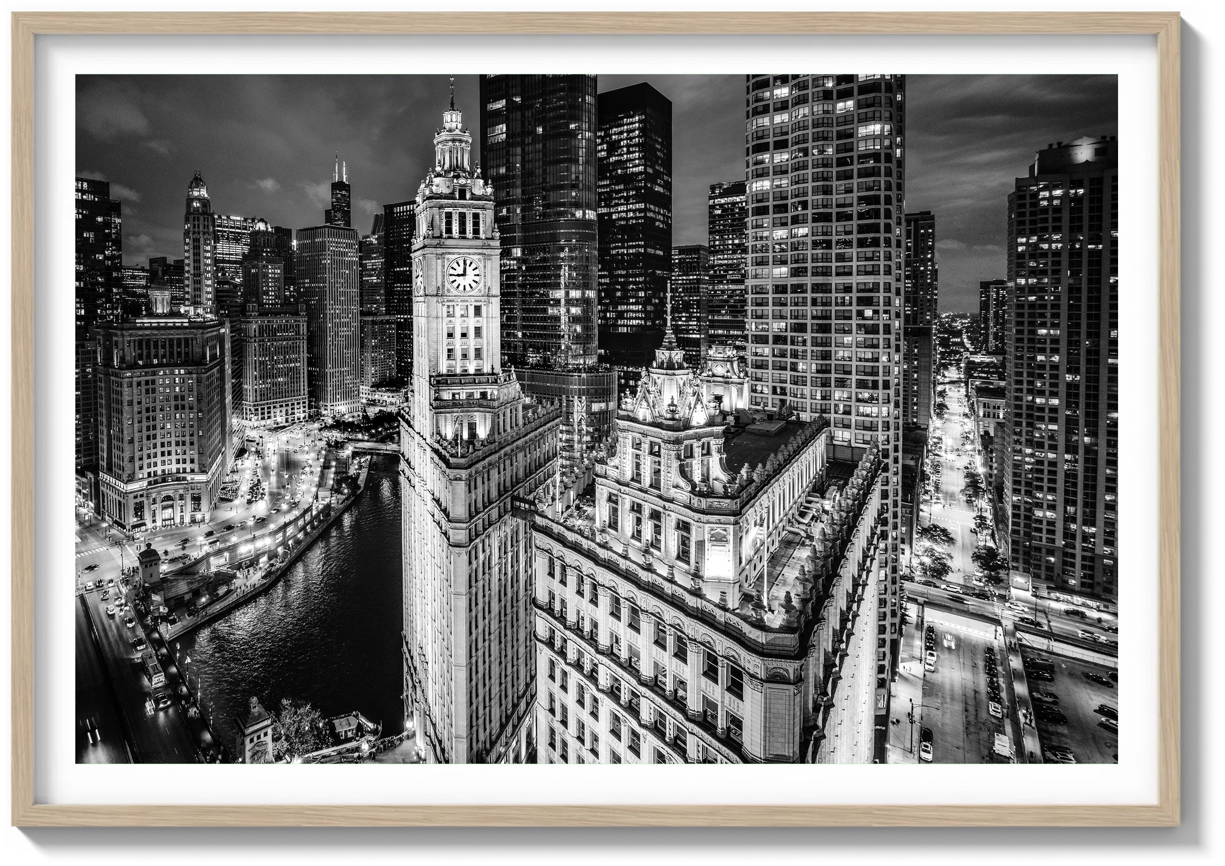 Wrigley Building Illuminated