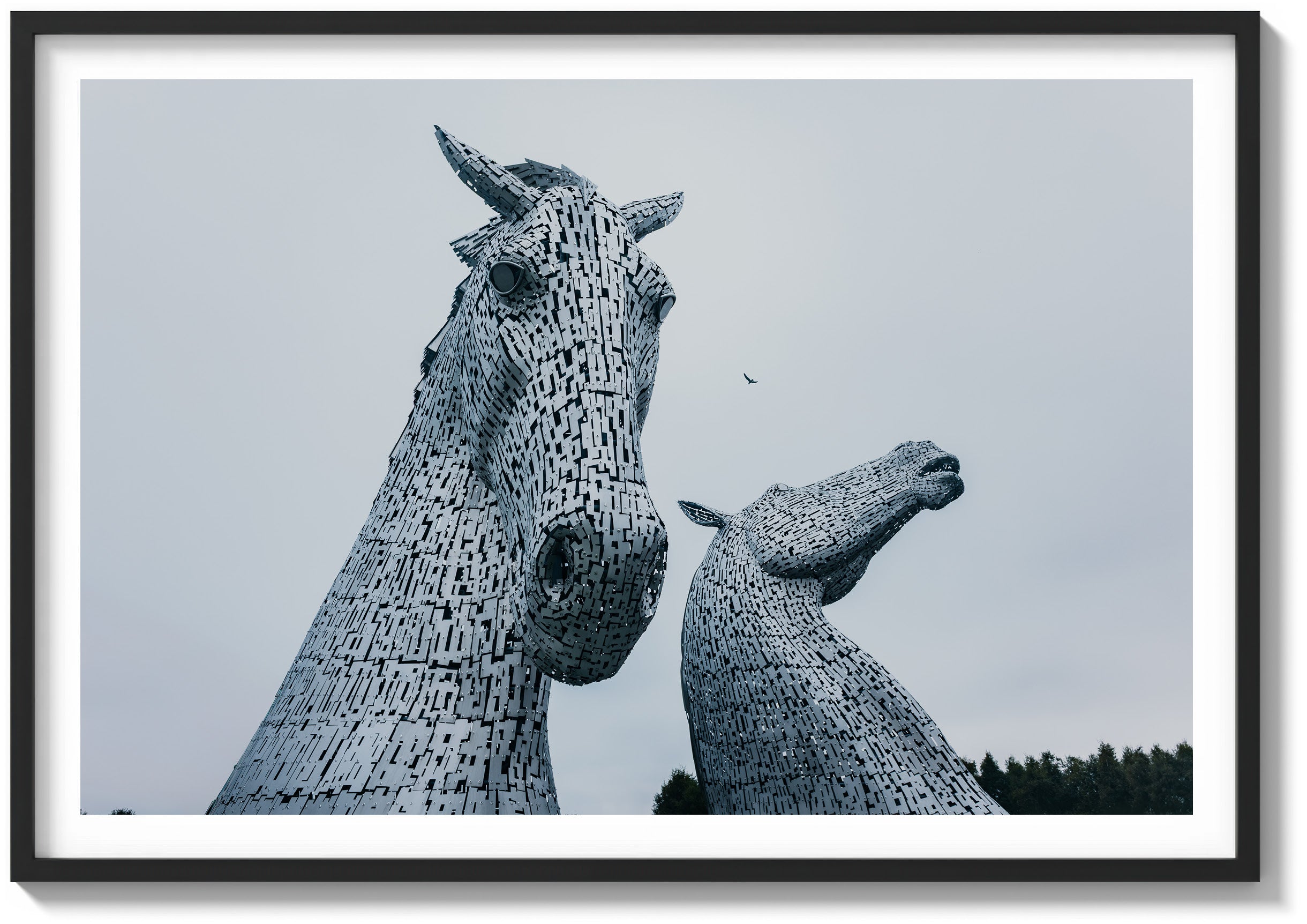 Grey Skies Over the Kelpies