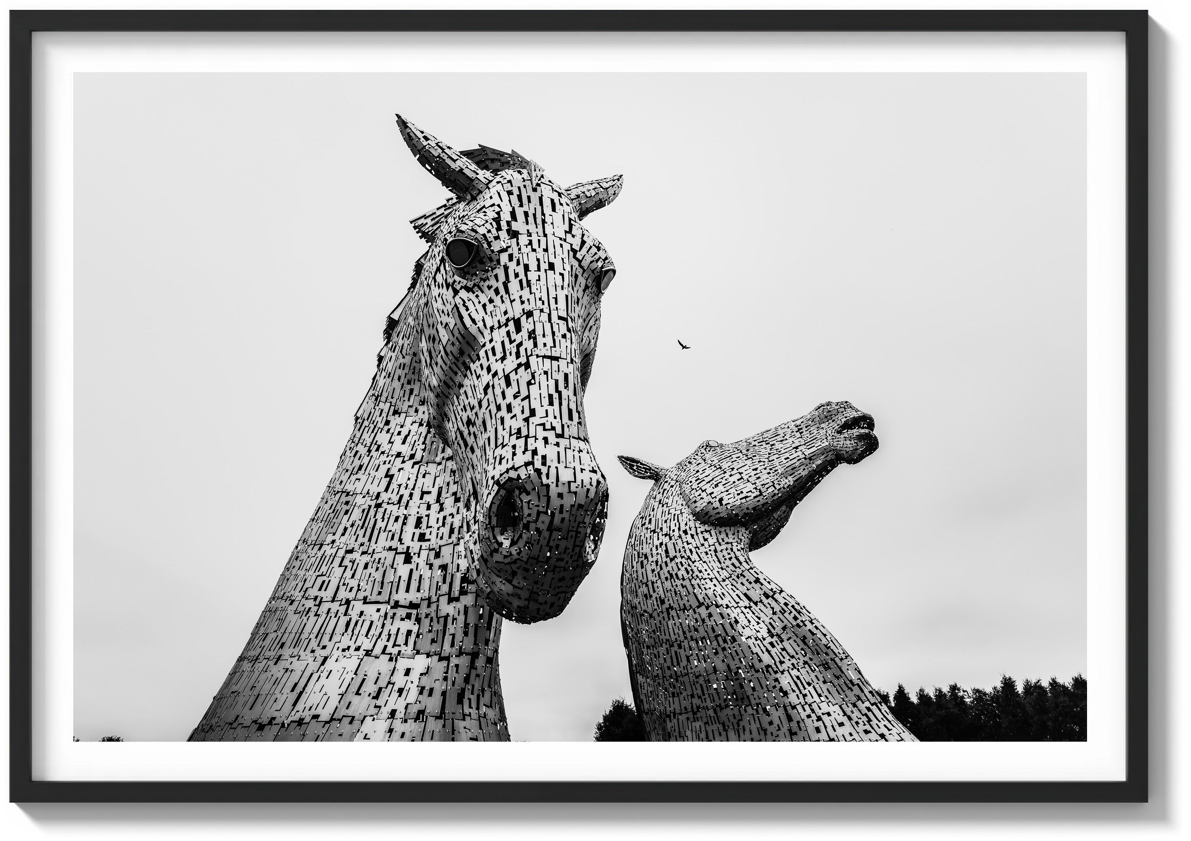 Grey Skies Over the Kelpies