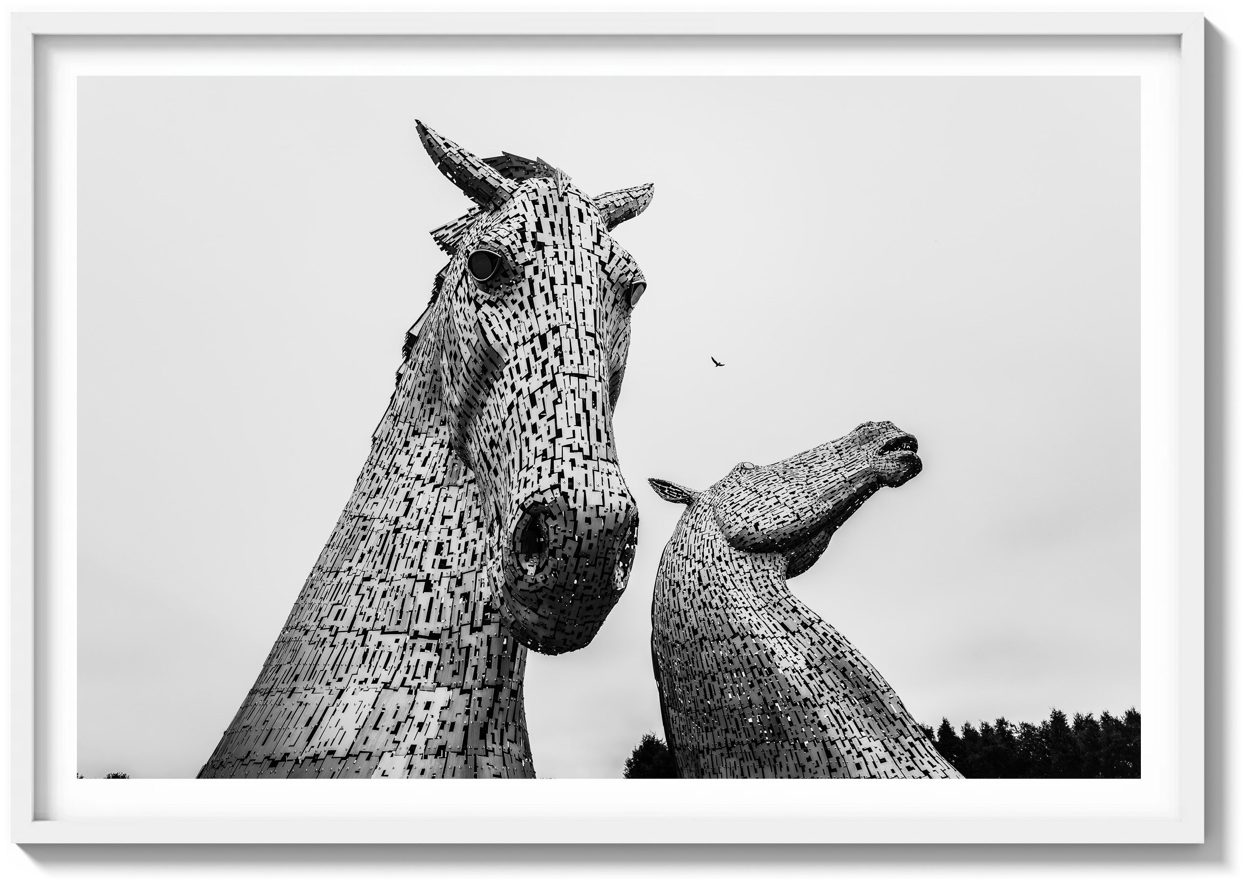 Grey Skies Over the Kelpies