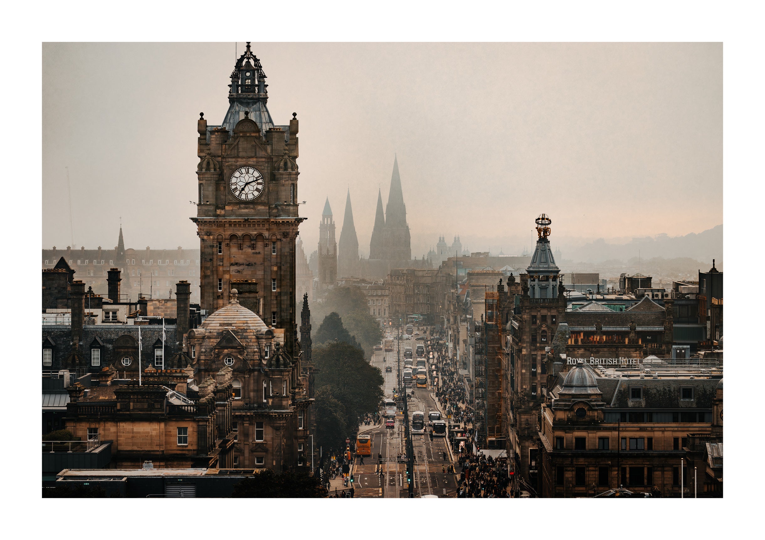 Sunset on Princes Street