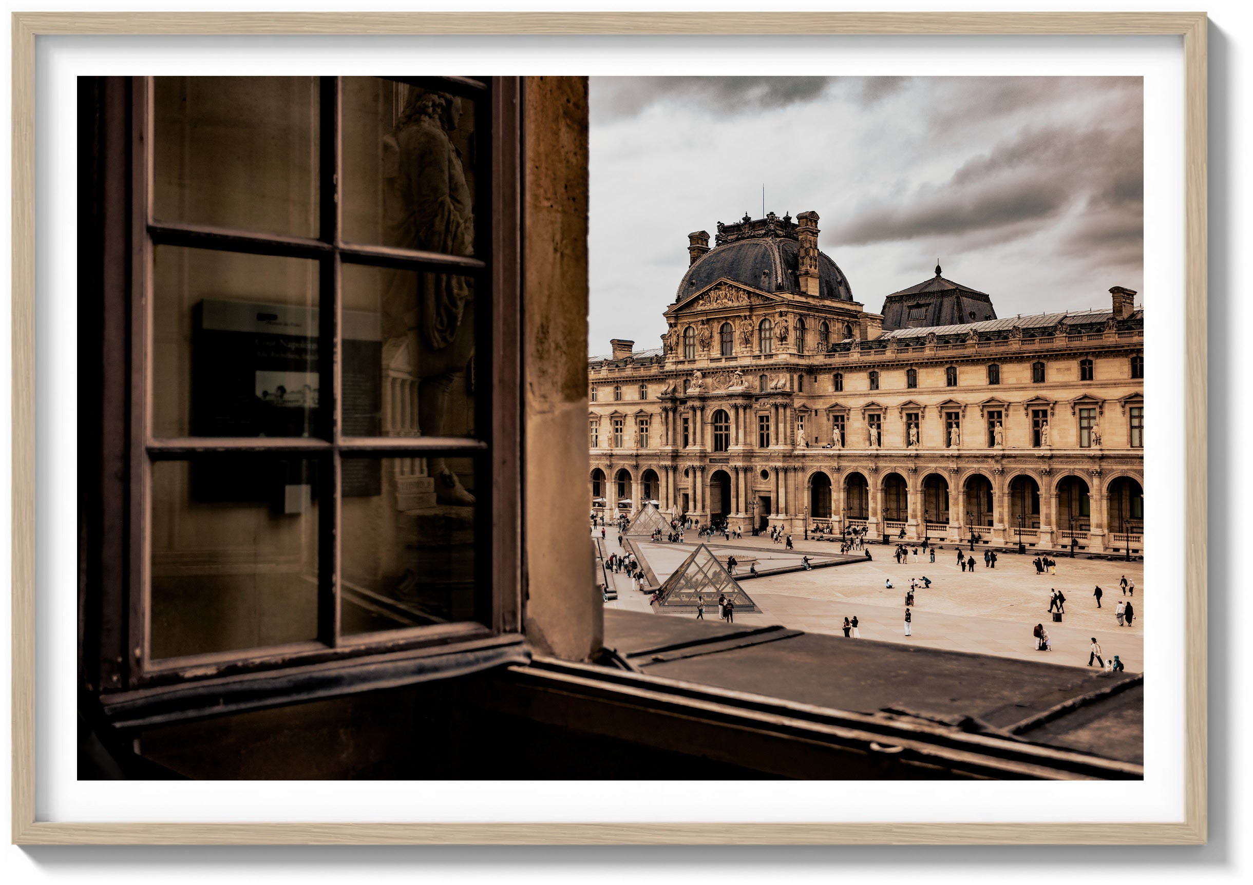 Across the Louvre Courtyard