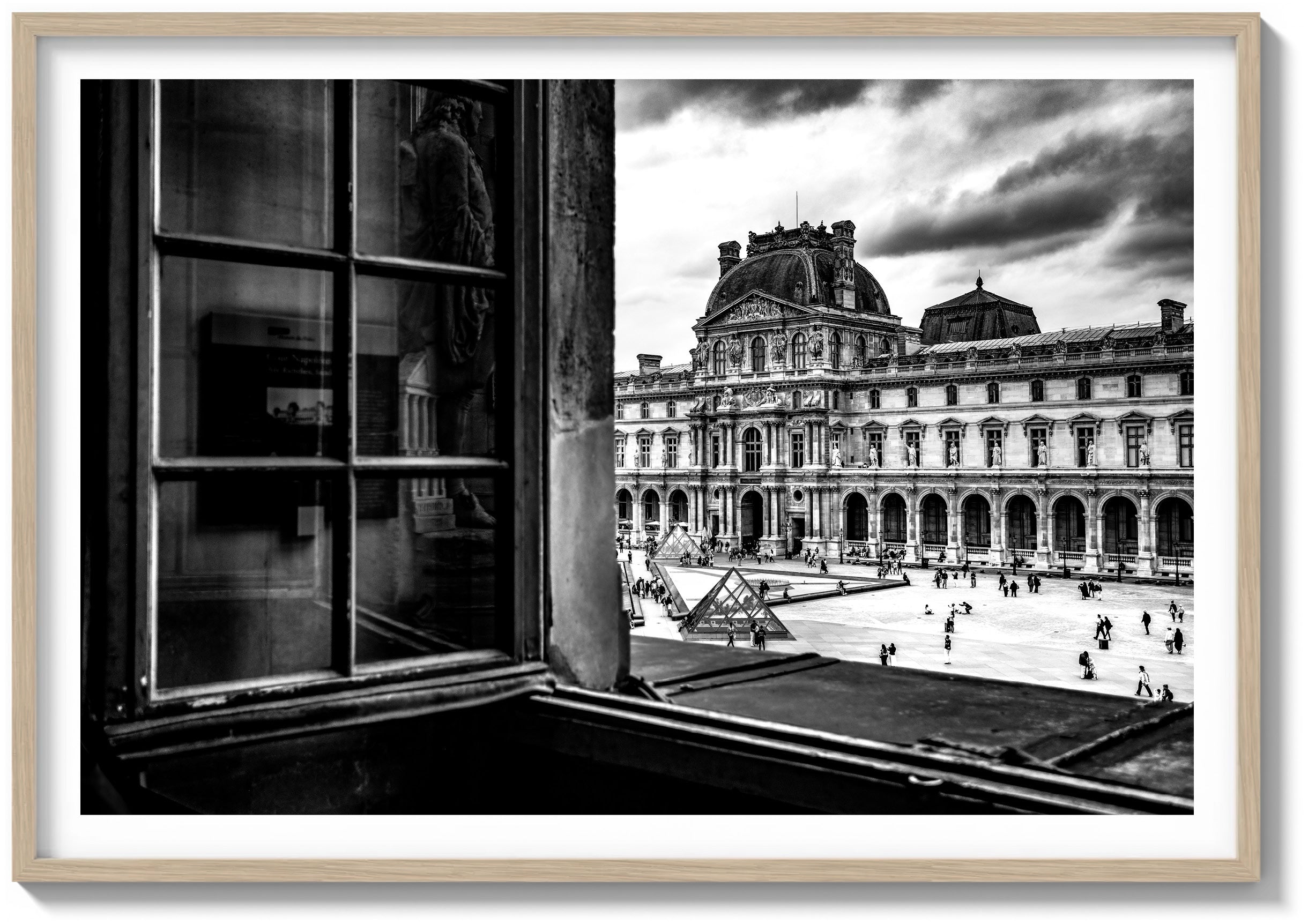 Across the Louvre Courtyard