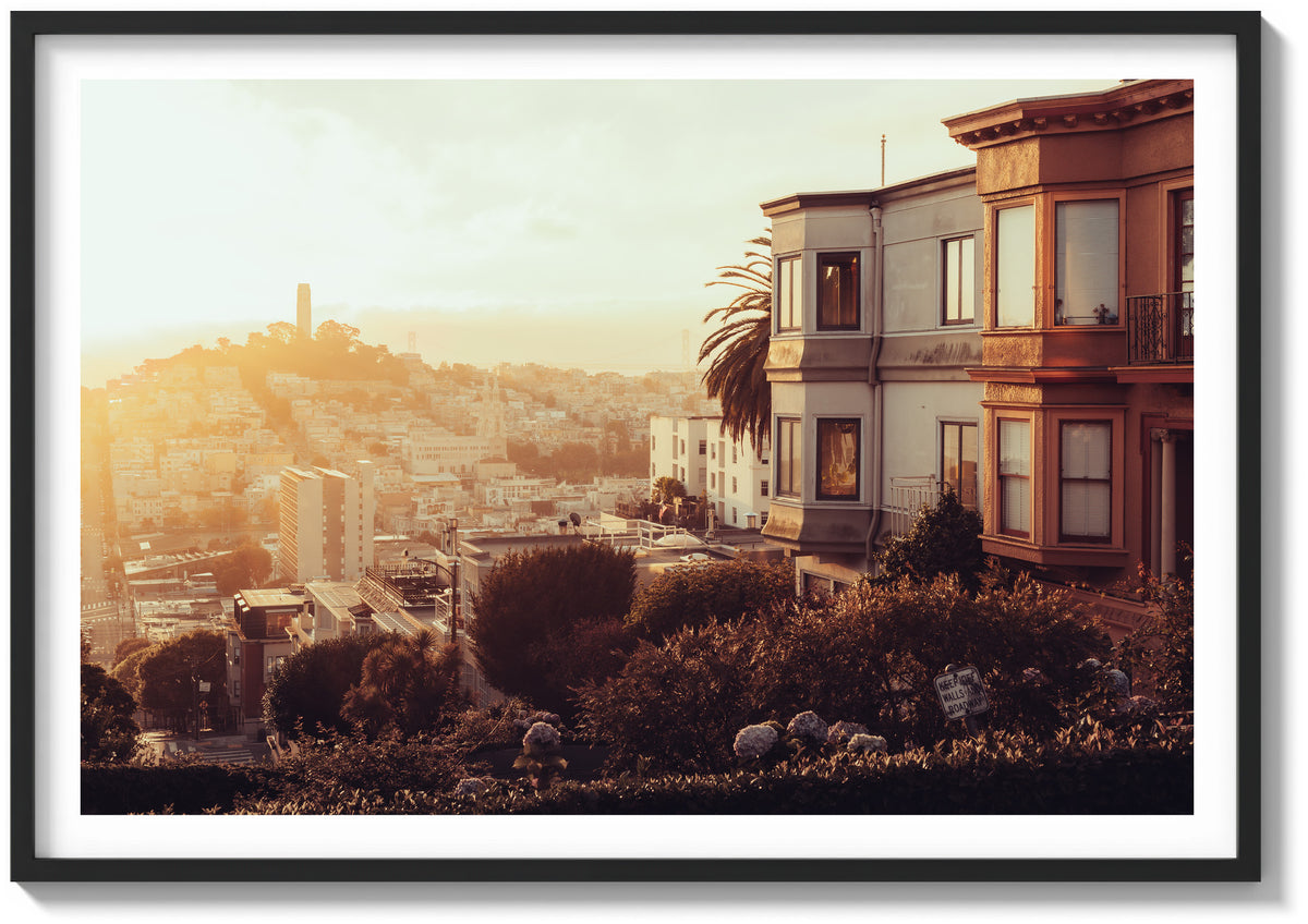 Morning Glow On Lombard St