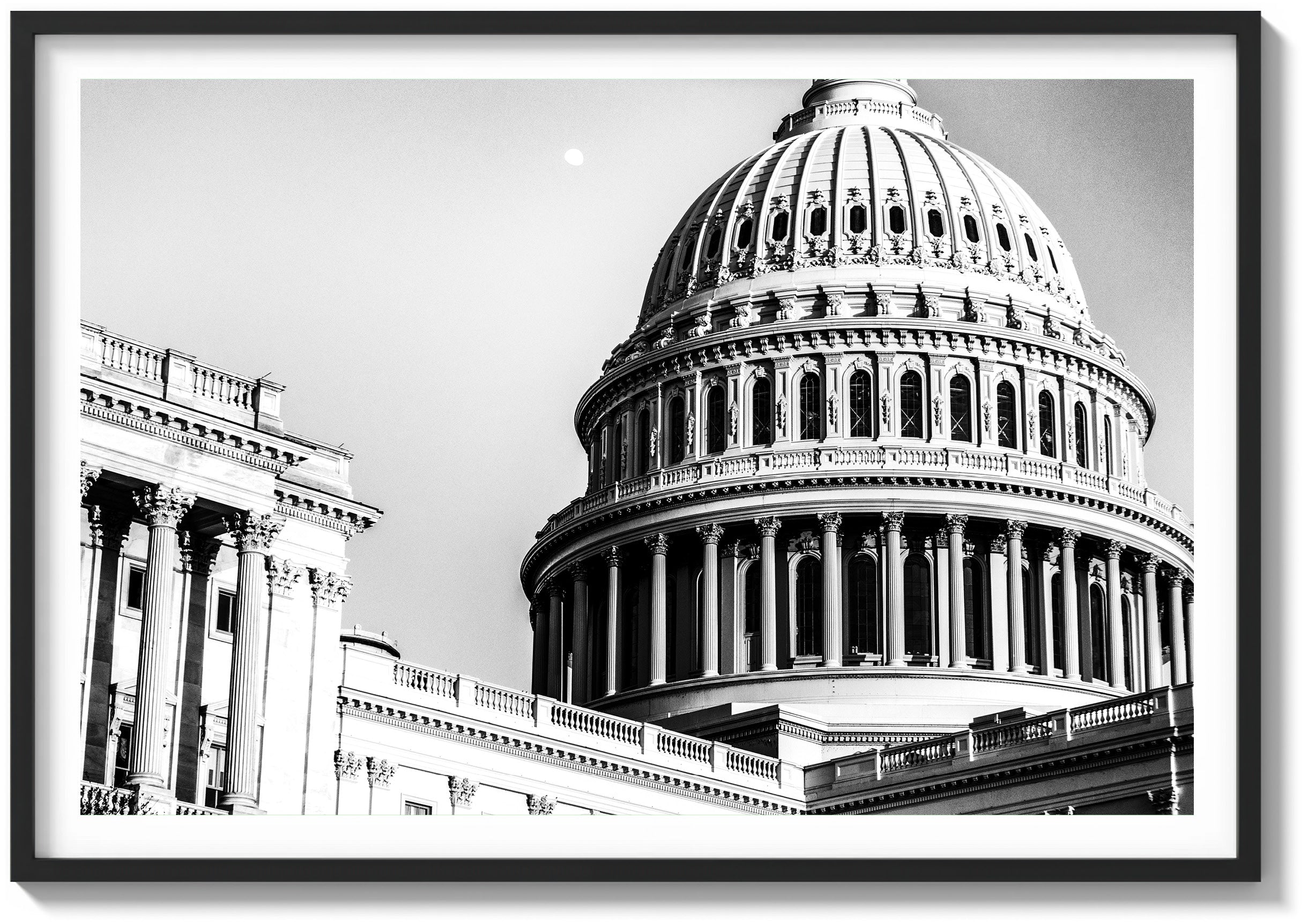 Moonrise over the Capitol