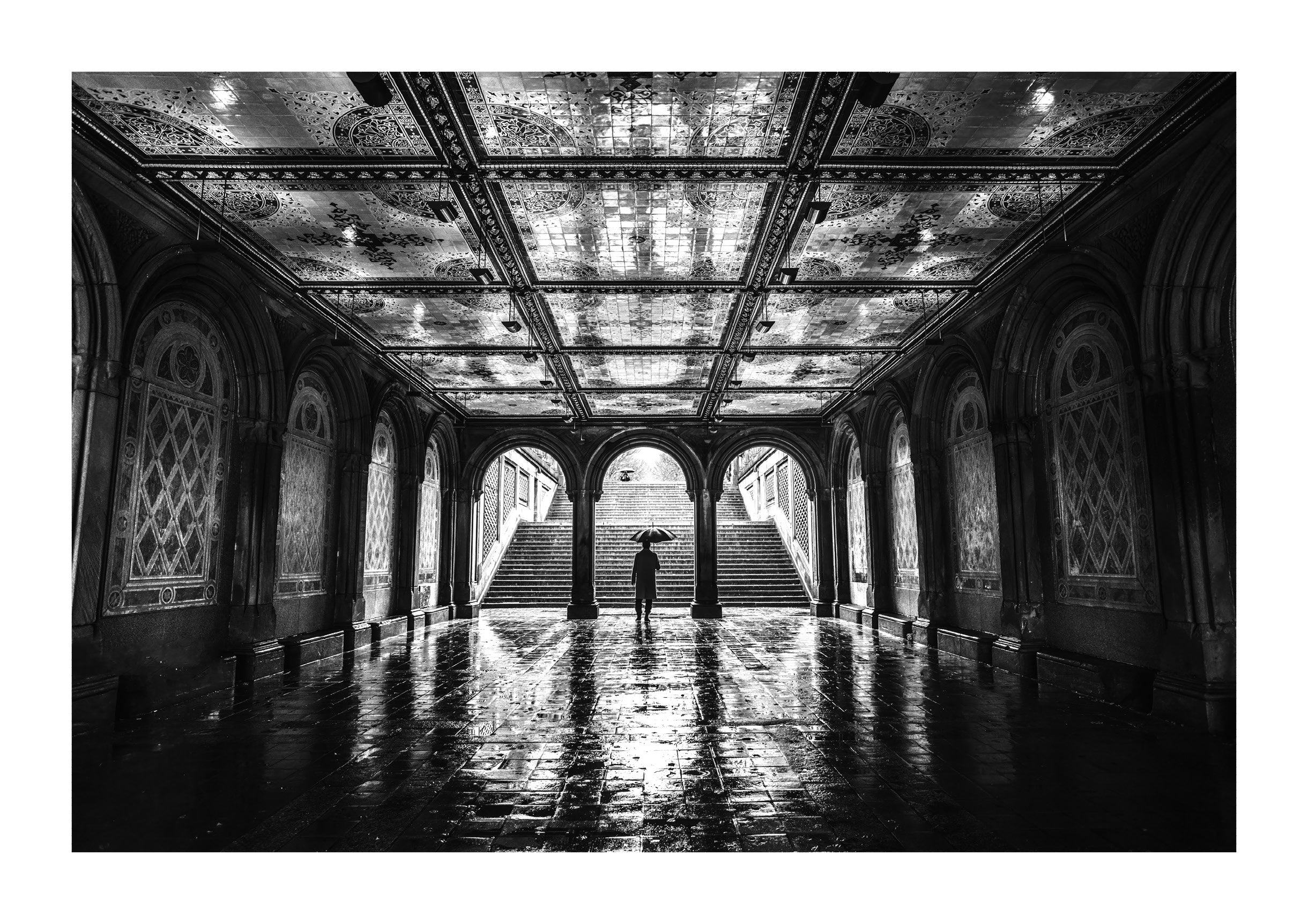 Rain Over Bethesda Terrace