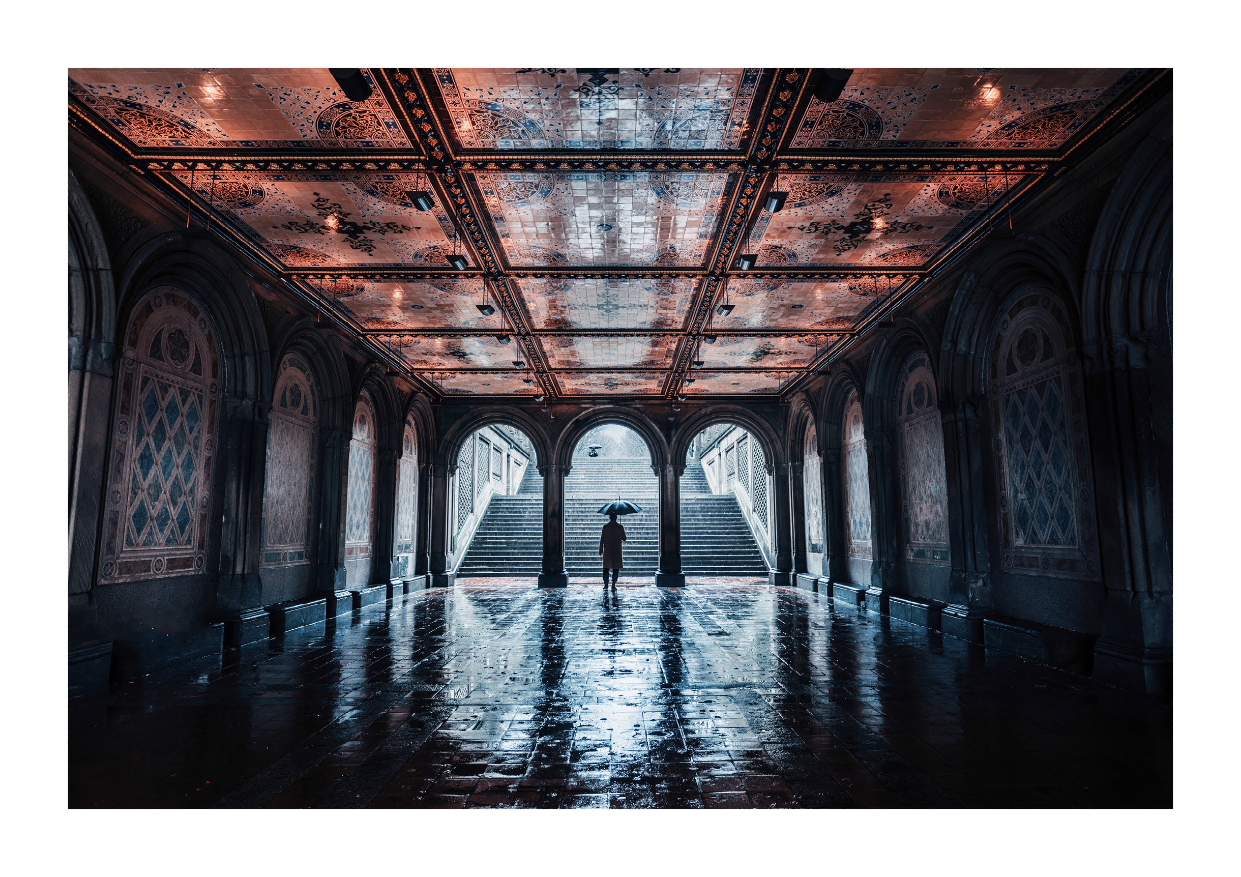 Rain Over Bethesda Terrace