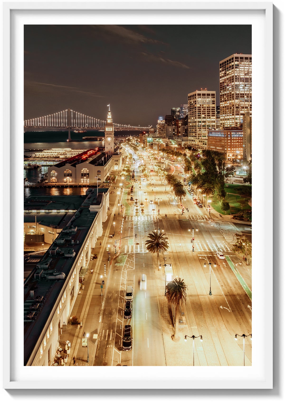 Nightfall at the Ferry Building