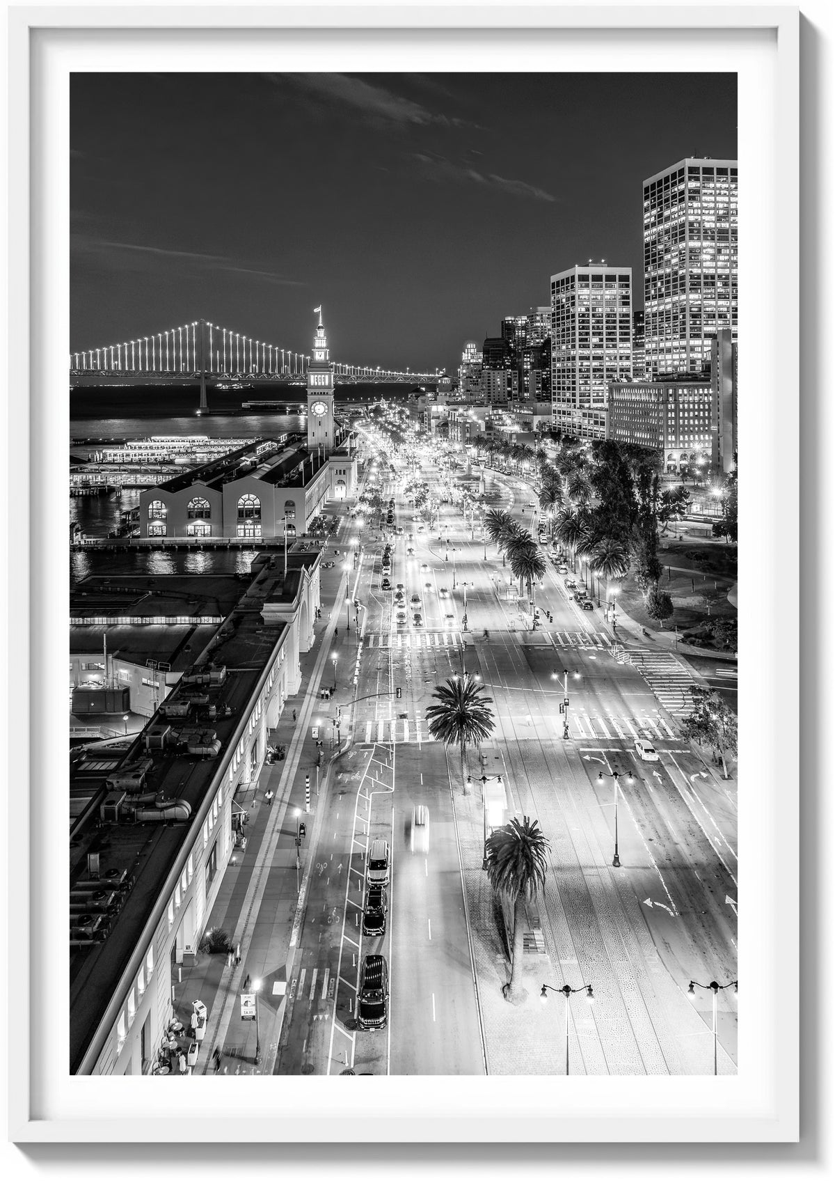 Nightfall at the Ferry Building