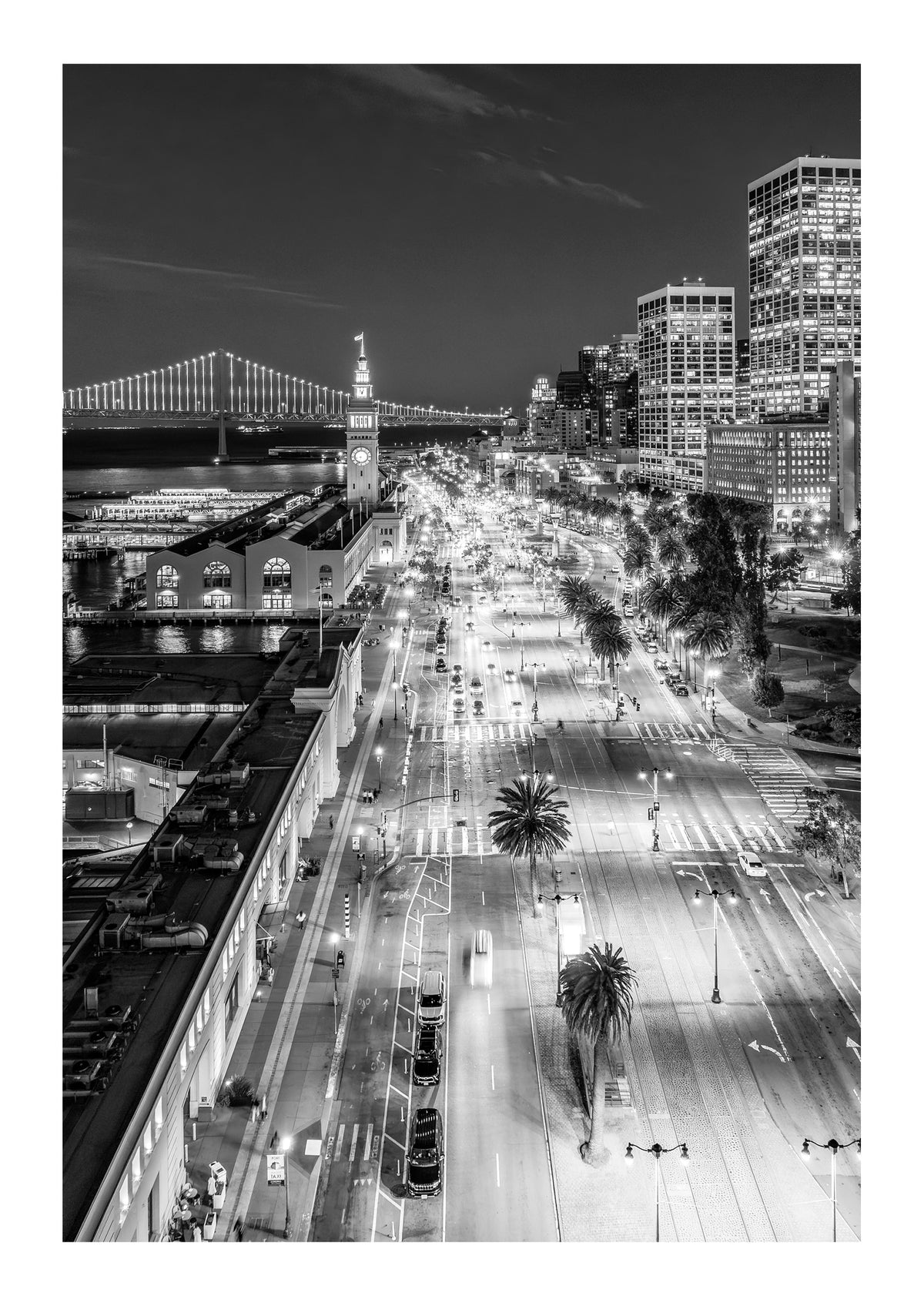 Nightfall at the Ferry Building